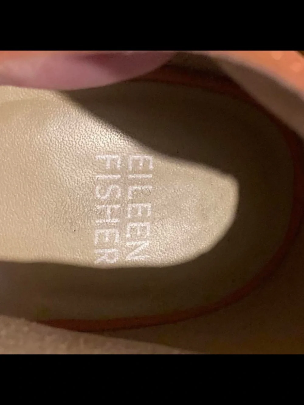 Eileen Fisher Rust Orange Suede Lace-Up Wedge Sandals